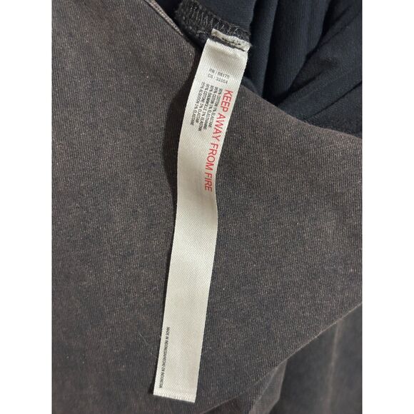 Free People Movement Hot Shot Onesie Black Charcoal Harem Jumpsuit M Lagenlook - Picture 4 of 7